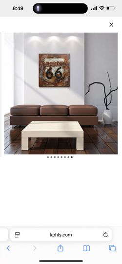 Route 66 Metal Wall Art