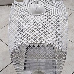 Vintage White Birdcage