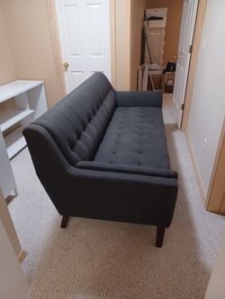 Dark Grey Modern Couch. 