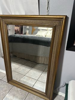 Large Gold Framed Mirror