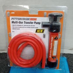 Pittsburgh Automotive Multi-Use Transfer Pump - Siphon Gas, Infusion Needle, Car