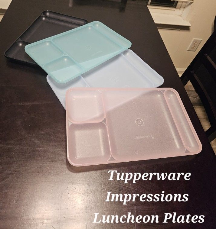 Tupperware Impressions Luncheon Trays Set Of 4