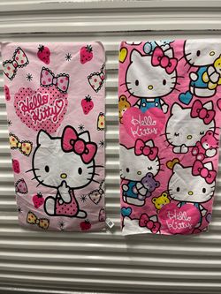 Hello kitty set of lite weight beach towels