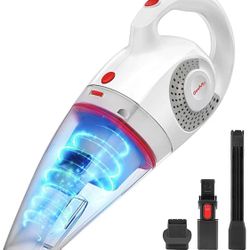 Handheld Vacuum Cordless Rechargeable, 8500PA Wet&Dry Hand Vac with Powerful Cyclonic Suction, Lightweight Portable Hand Vacuum Cleaner Powered by Li-