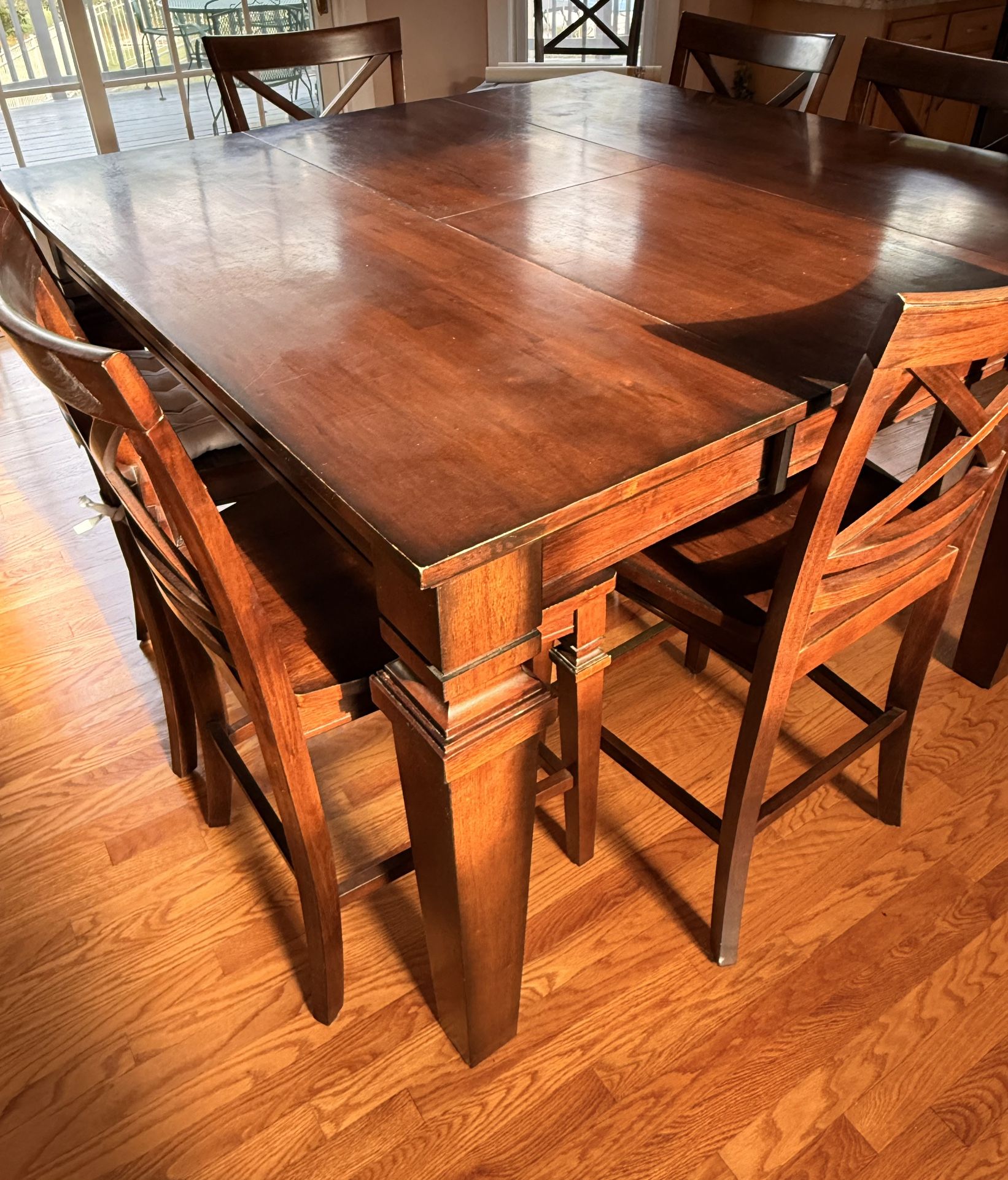 Dinning Set, Solid wood, 7-piece, Counter Height