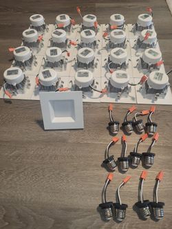 High Hat LEDs (21) And Light Bulb Adapter (12)