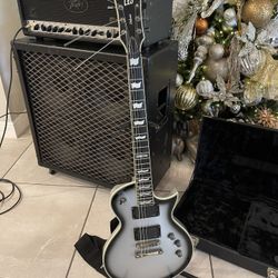 ESP LTD EC-1000 EMG 2011 (Silver Sunburst) - $800