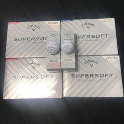 Brand New Callaway Supersoft Splatter 360 Red And Blue Golf Balls 