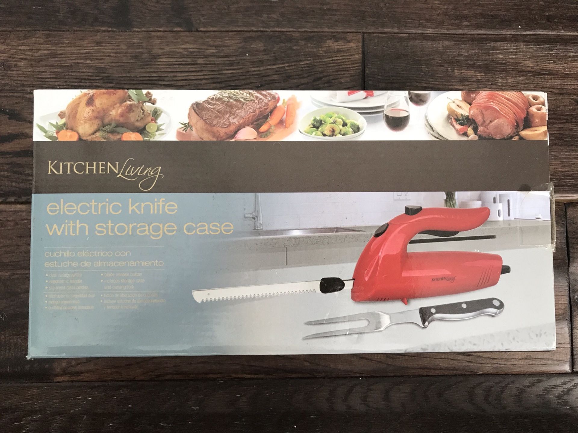 Kitchen Living Electric Knife with Storage Case