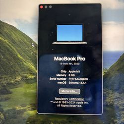 MacBook Pro M-1 2020 13 Inch