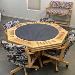 Poker Table & 4 Chairs