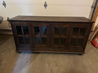 Brown wooden Buffett