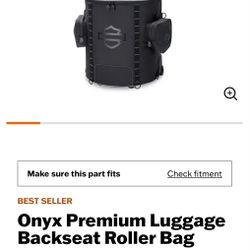 Harley Davidson Onyx Premium Luggage Backseat Roller Bag 