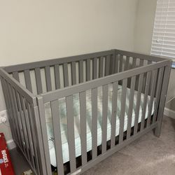 Baby Bed And Change Table