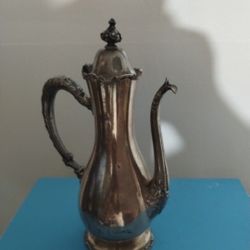 WALLACE BROS SILVER CO TEA POT 24 oz FL / 10"×5"