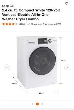 GE Compact All-in-One Washer Dryer Combo