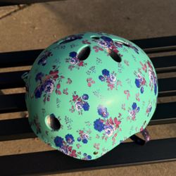 Floral Bike / Skate Helmet – Like New