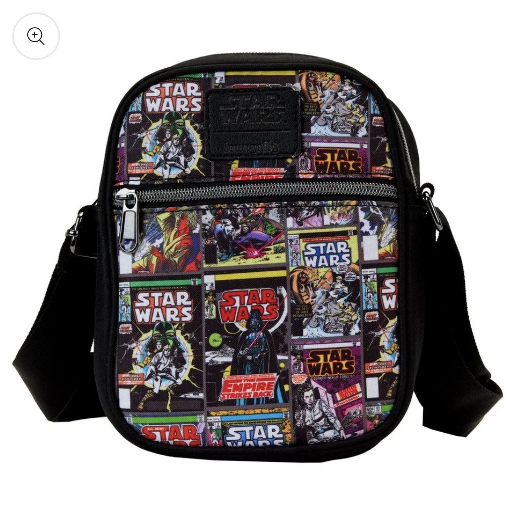 Loungefly Star Wars Darth Vader Comic Book Style Crossbody Bag