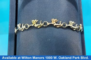 Bracelet - Tricolor Gold 14k (.585) 6.5 grams 6 inch