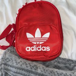 Adidas red mini backpack