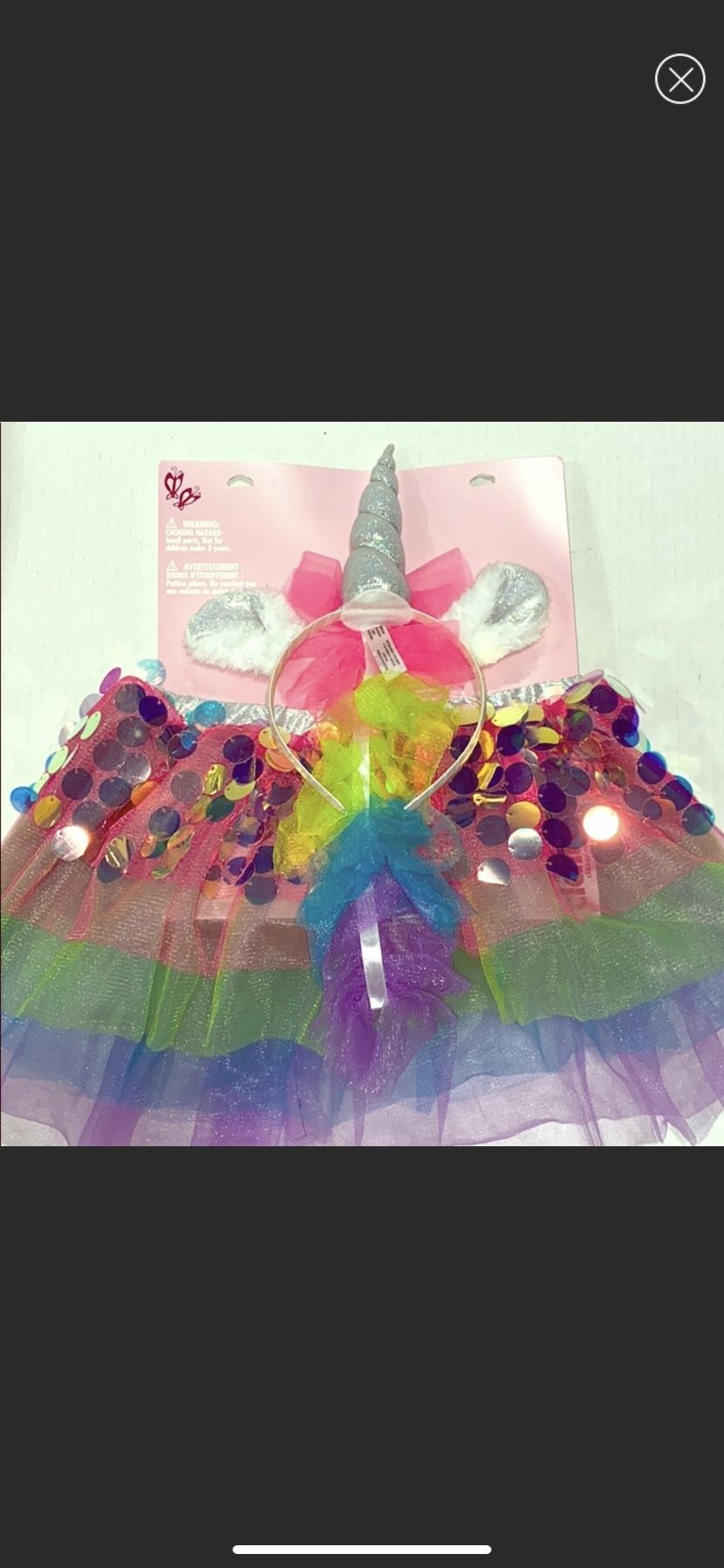 Rainbow Unicorn Tutu And Headband