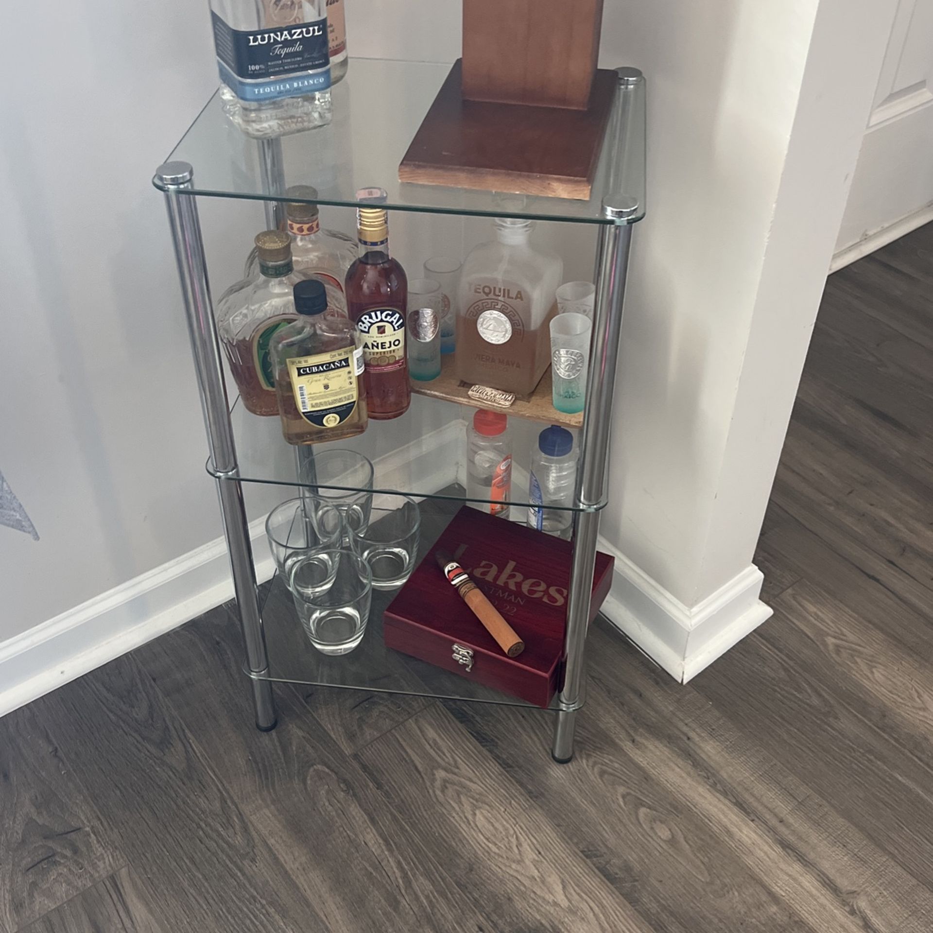 Corner Glass Shelf