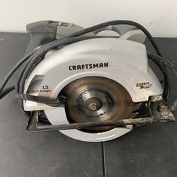 Sears Craftsman 7 1/4” Circular Saw, 13Amp, model (contact info removed)1. Laser Inop