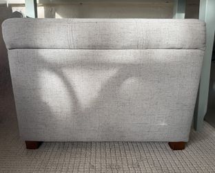 Gray Storage Ottoman