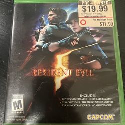 Resident Evil 5 (Microsoft Xbox One, 2016)