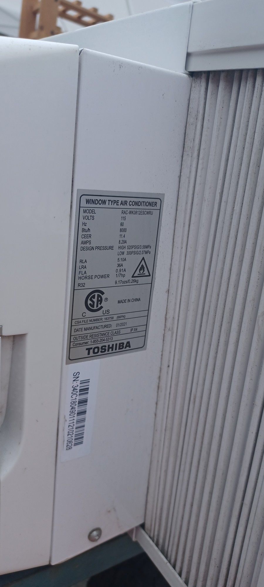 Toshiba Window Air Conditioner