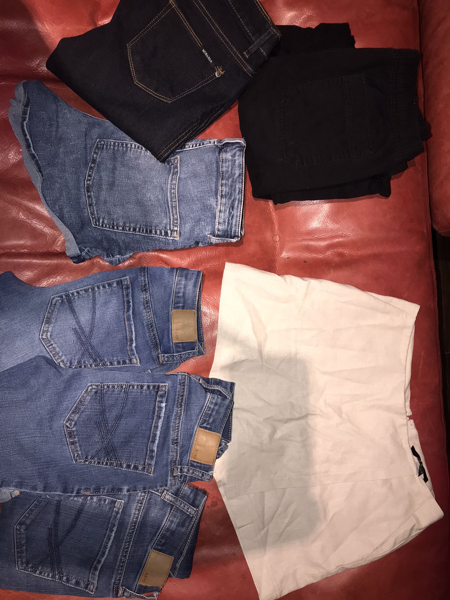 Clothes (aero jeans,forever 21 shirts,shorts/skirt)