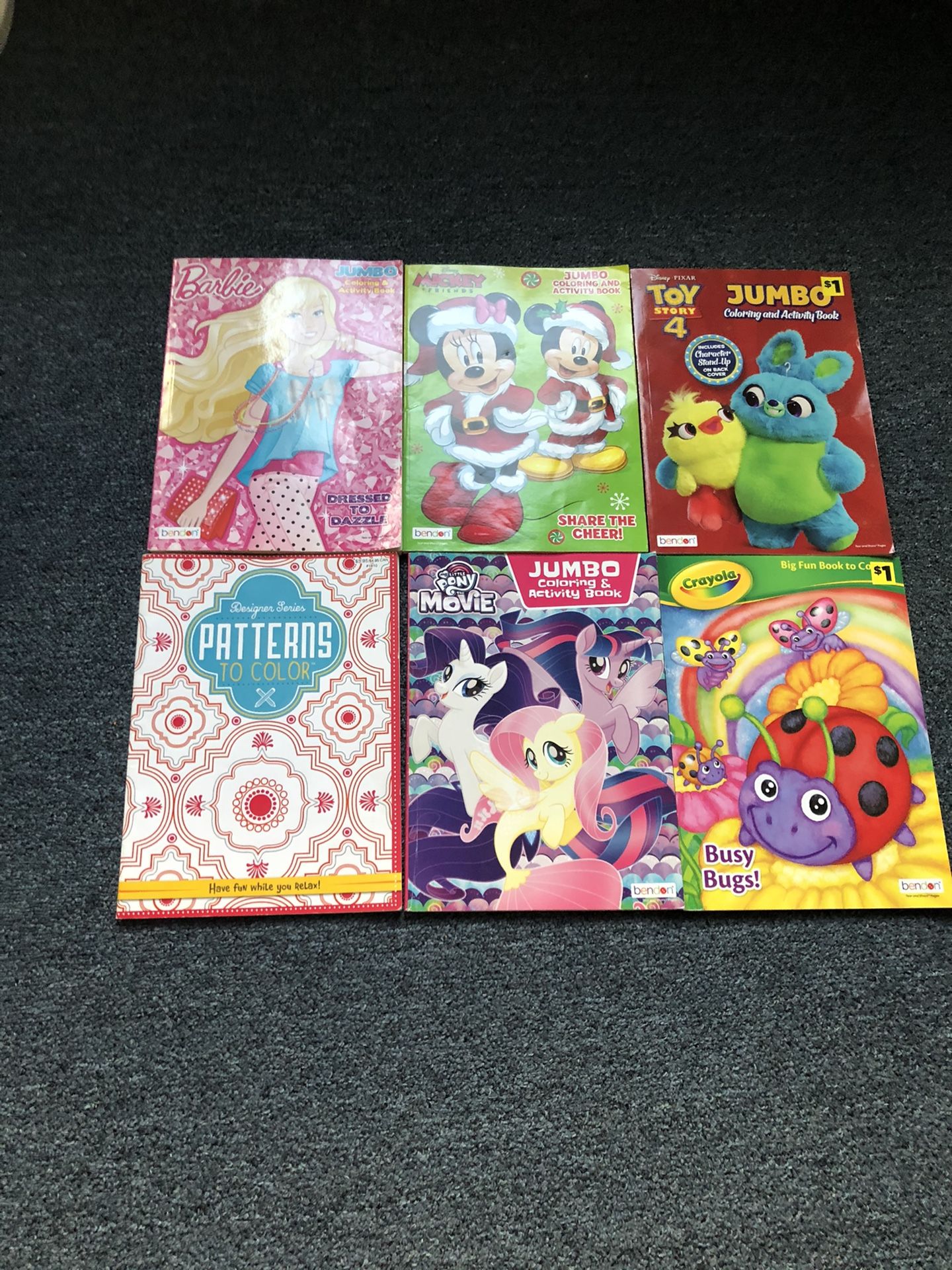 Coloring and activity books $1.00 each