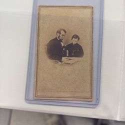 Abe Lincoln And Son CDV 1860s
