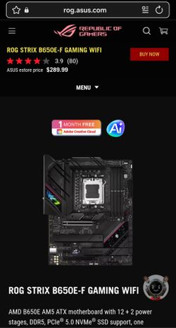 ROG STRIX B650E-F GAMING WIFI