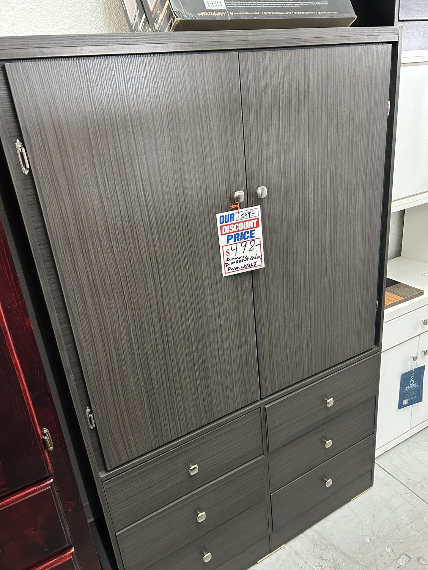 44” Wide Wardrobe Closet Different Colors Available