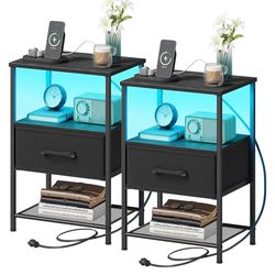 Matching Black Nightstands