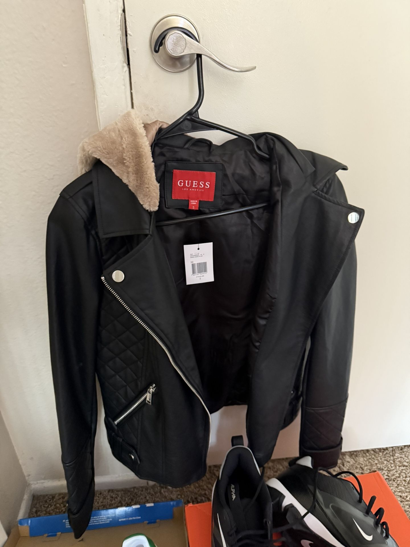 Guess Faux Leather Moto Jacket - Women’s Size S (Brand New with Tags!)
