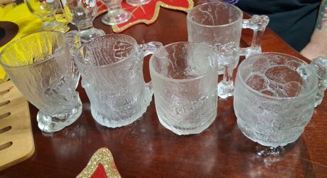 1993 flinstone frosted mugs