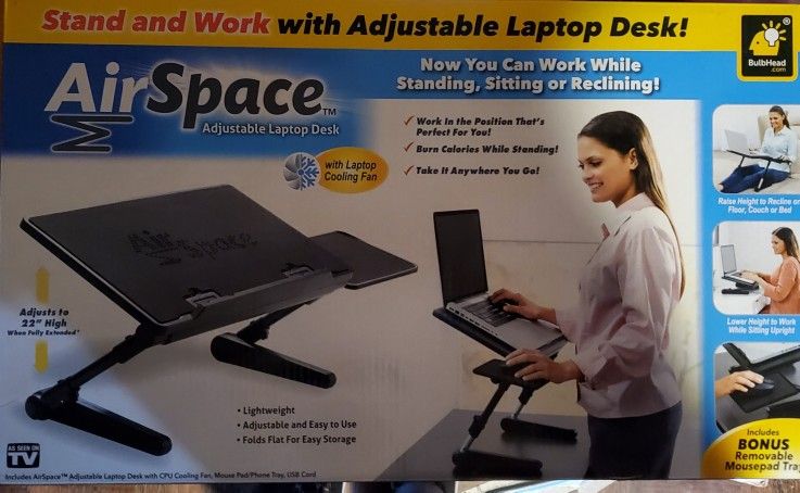 AIR SPACE Adjustable Laptop Desk