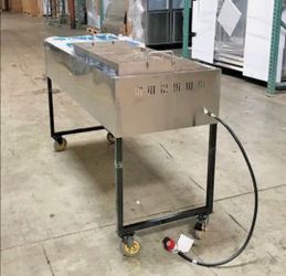 Stainless Steel Propane Steam Table on Wheels