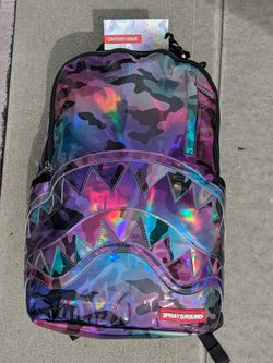 Sprayground Limited Edition Holographic Camo Backpack for Sale in Ankeny,  IA - OfferUp