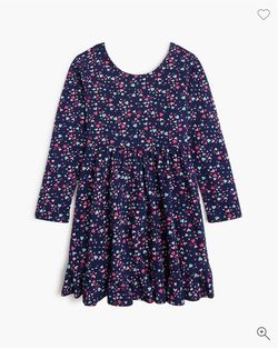 J. Crew Girls' multicolored hearts dress