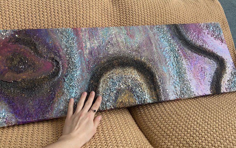 Abstract Stone Painting