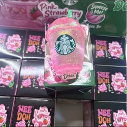 Starbucks Needoh Squishies pink/blue/green/purple