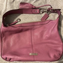 Coach F23960 Purple Aberry Small Hobo Leather