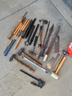 Blacksmith and lathe tools