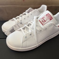 ADIDAS YOUTH KIDS STAN SMITH SHOES WHITE/PINK NIB Size 4.5 Youth 