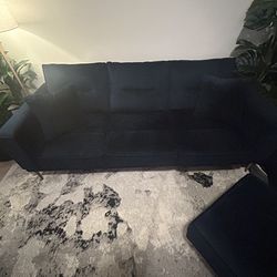 Rotal Blue Macleary Modern Sofa