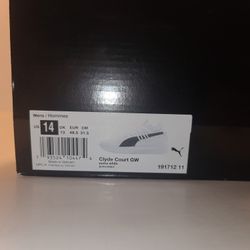 Puma Clyde Court GW Size US 14 New Damage Box (FL)