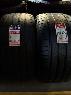2 Pirelli Used Tires 285/30/20